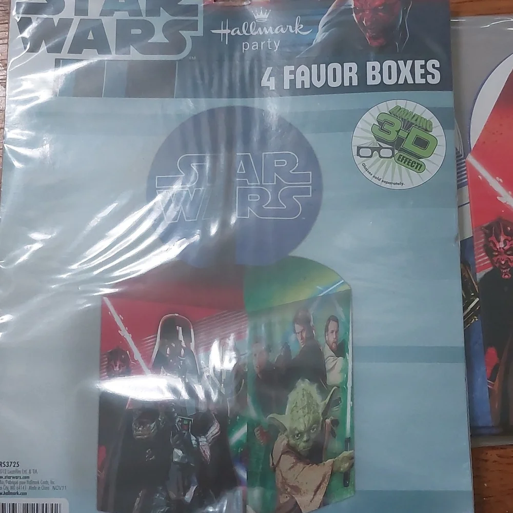 Star Wars Favor Boxes 3 Sets of Four